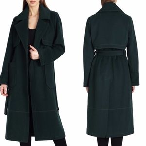BADGLEY MISCHKA Wool Blend Tie Waist Coat - NWT